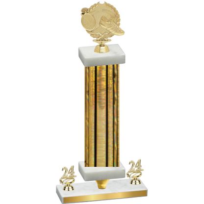 Premium Single Gold Glacier Year Running Trophy