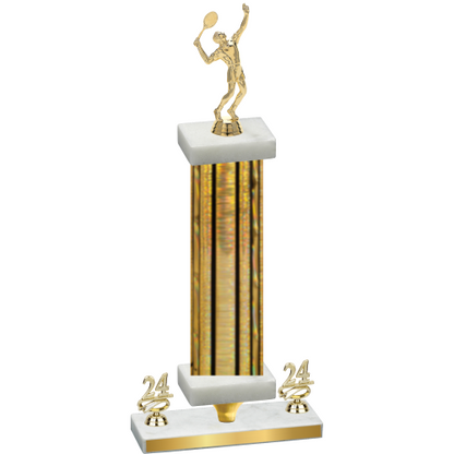 Premium Single Gold Glacier Year Tennis Trophy