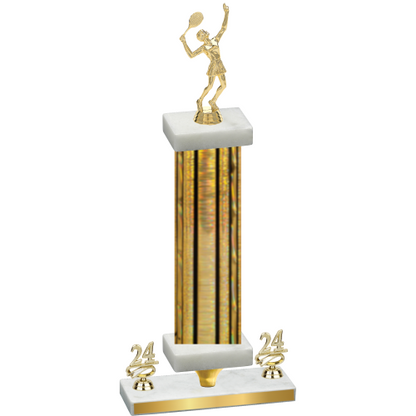 Premium Single Gold Glacier Year Tennis Trophy