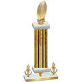 Premium Single Gold Glacier Victory Football Trophy
