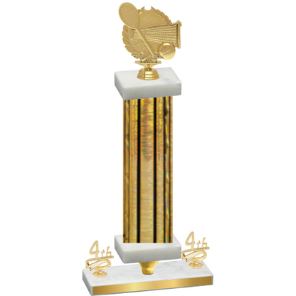 Premium Single Gold Glacier Fourth Place Tennis Trophy