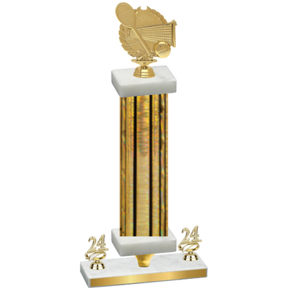 Premium Single Gold Glacier Year Tennis Trophy