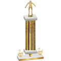 Premium Single Gold Glacier Second Place Wrestling Trophy