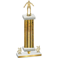 Premium Single Gold Glacier Year Wrestling Trophy