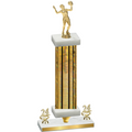 Premium Single Gold Glacier Year Volleyball Trophy