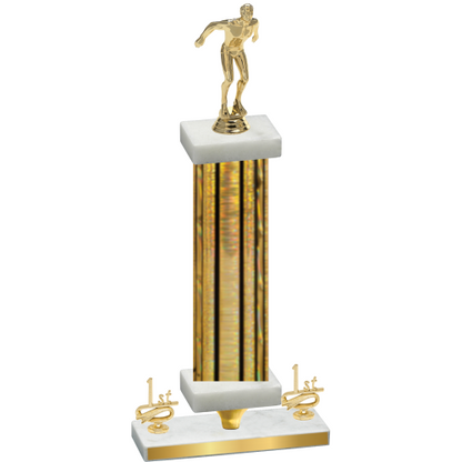 Premium Single Gold Glacier First Place Swimming Trophy