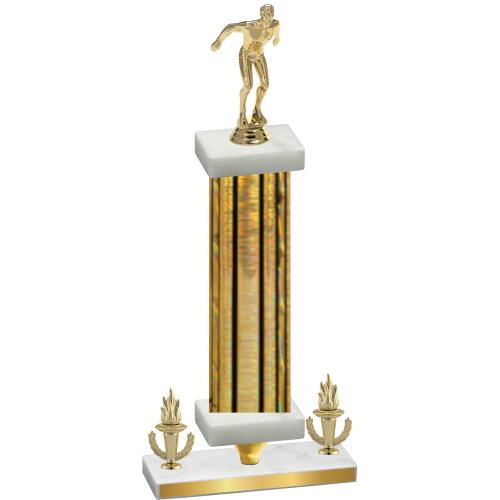 Premium Single Gold Glacier Victory Swimming Trophy
