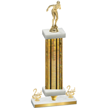 Premium Single Gold Glacier Second Place Tennis Trophy