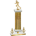 Premium Single Gold Glacier Victory Football Trophy
