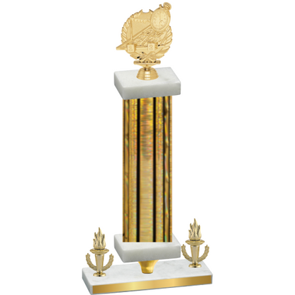 Premium Single Gold Glacier Victory Swimming Trophy