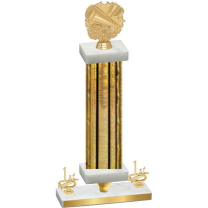 Premium Single Gold Glacier First Place Cheerleading Trophy