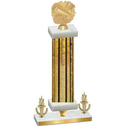 Premium Single Gold Glacier Victory Cheerleading Trophy