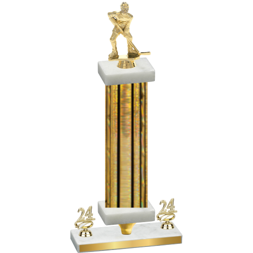 Premium Single Gold Glacier Year Hockey Trophy