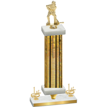 Premium Single Gold Glacier First Place Hockey Trophy