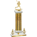 Premium Single Gold Glacier Victory Lacrosse Trophy