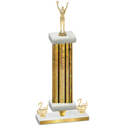 Premium Single Gold Glacier Second Place Victory Trophy