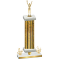 Premium Single Gold Glacier Third Place Victory Trophy