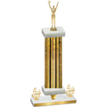 Premium Single Gold Glacier Fourth Place Victory Trophy