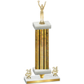 Premium Single Gold Glacier Year Victory Trophy