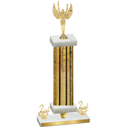 Premium Single Gold Glacier Second Place Victory Trophy