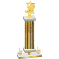Premium Single Gold Glacier First Place Pickleball Trophy
