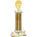 Premium Single Gold Glacier First Place Pickleball Trophy