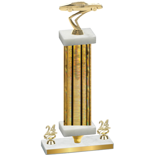 Premium Single Gold Glacier Year Cars Trophy