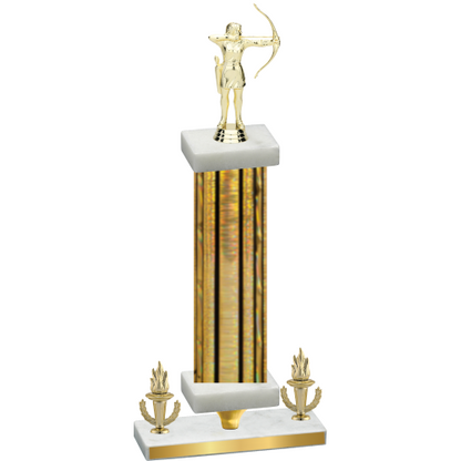 Premium Single Gold Glacier Victory Archery Trophy