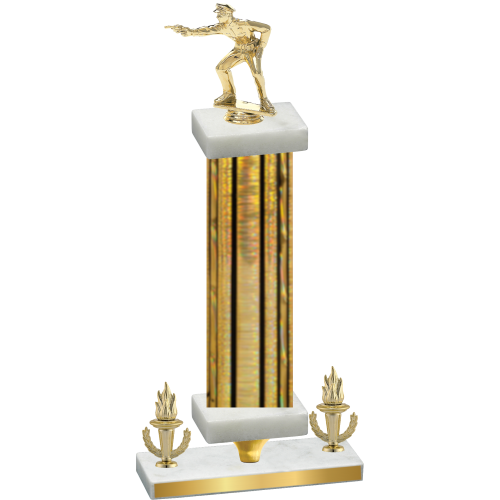 Premium Single Gold Glacier Victory Shooter Trophy