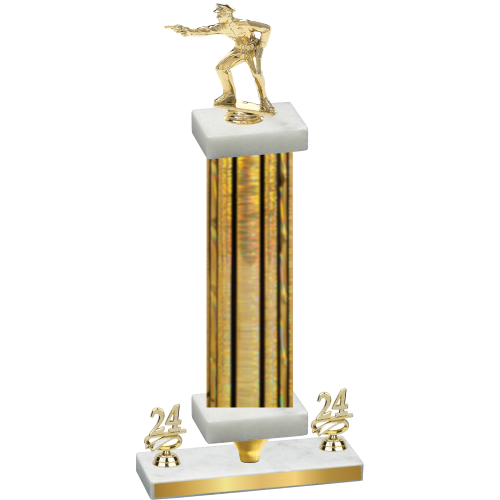 Premium Single Gold Glacier Year Shooter Trophy