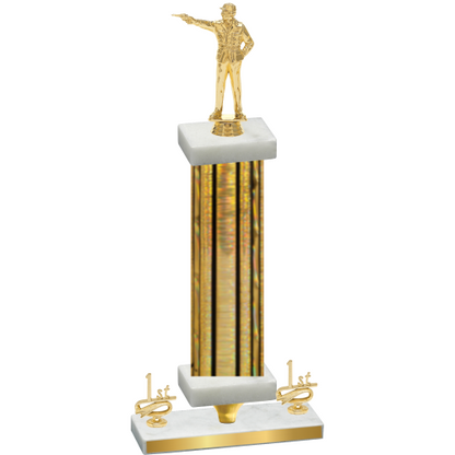 Premium Single Gold Glacier First Place Shooter Trophy