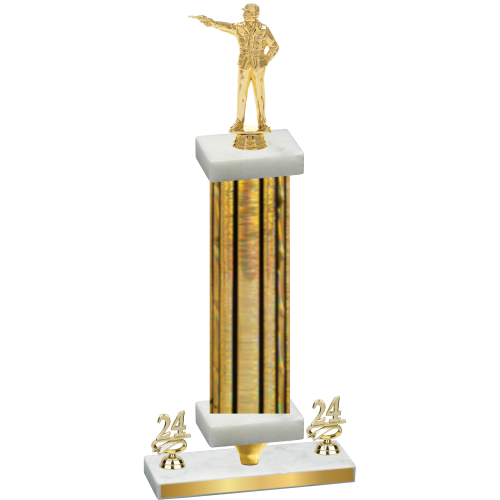 Premium Single Gold Glacier Year Shooter Trophy
