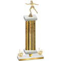 Premium Single Gold Glacier First Place Skater Trophy