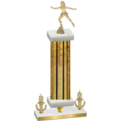 Premium Single Gold Glacier Victory Skater Trophy