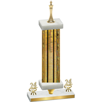Premium Single Gold Glacier Year Chess Trophy