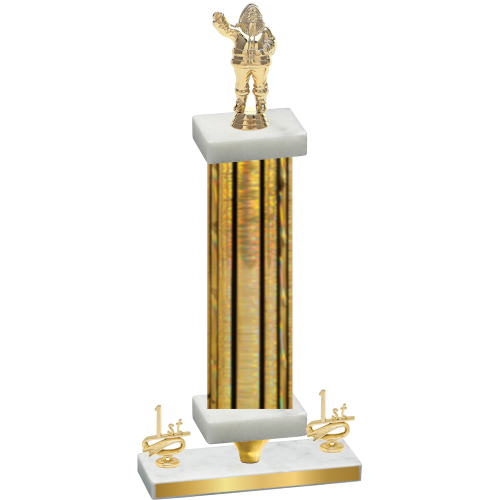 Premium Single Gold Glacier First Place Holiday Trophy