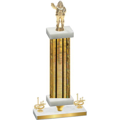 Premium Single Gold Glacier First Place Holiday Trophy