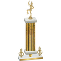 Premium Single Gold Glacier Victory Majorette Trophy