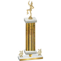 Premium Single Gold Glacier Year Majorette Trophy
