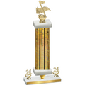 Premium Single Gold Glacier Year Music Trophy