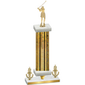 Premium Single Gold Glacier Victory Golf Trophy