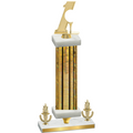 Premium Single Gold Glacier Victory Golf Trophy
