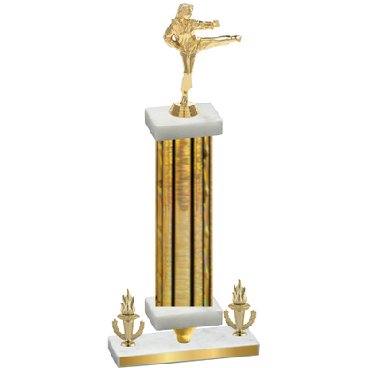 Premium Single Gold Glacier Victory Karate Trophy