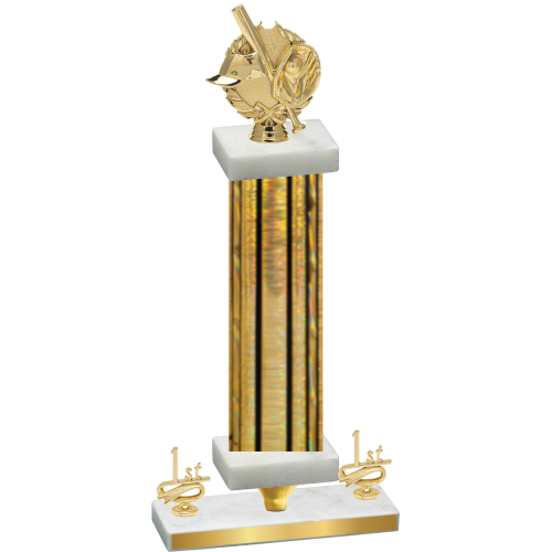 Premium Single Gold Glacier First Place Baseball Trophy