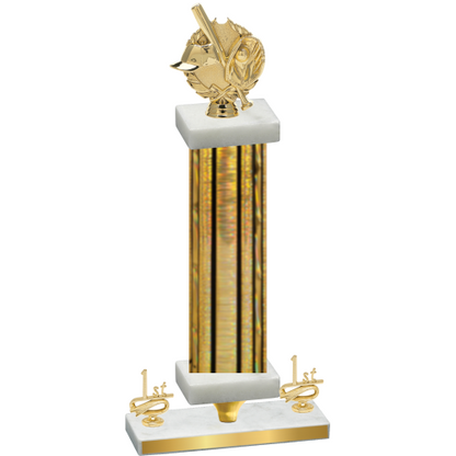 Premium Single Gold Glacier First Place Baseball Trophy