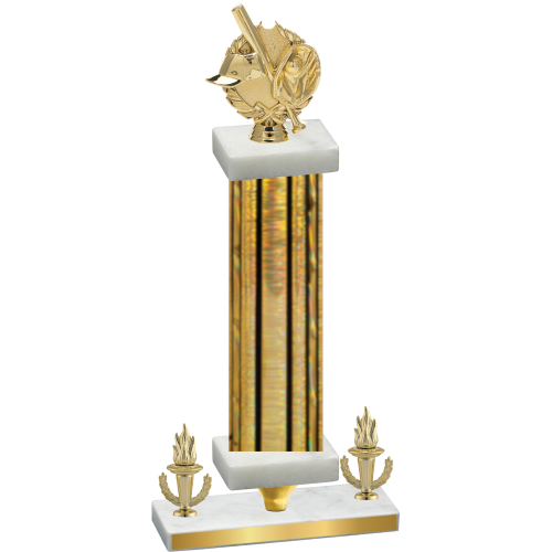 Premium Single Gold Glacier Victory Baseball Trophy