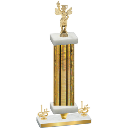 Premium Single Gold Glacier First Place Academics Trophy