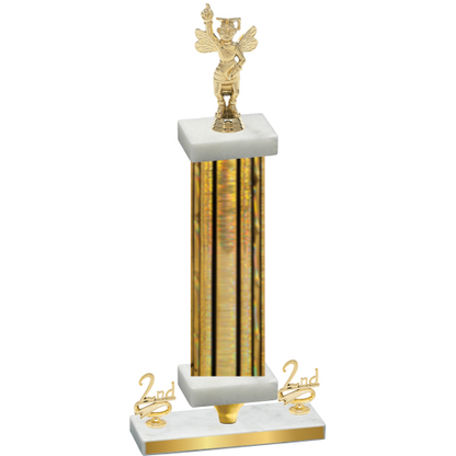 Premium Single Gold Glacier Second Place Academics Trophy