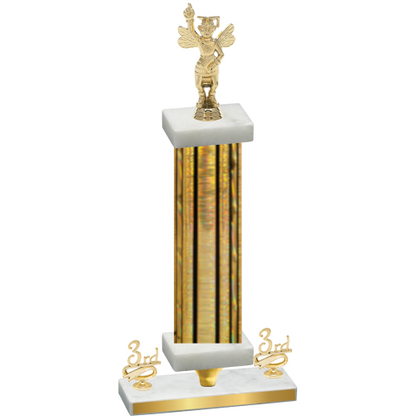 Premium Single Gold Glacier Third Place Academics Trophy
