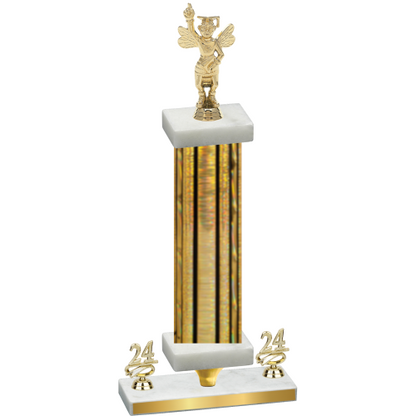 Premium Single Gold Glacier Year Academics Trophy